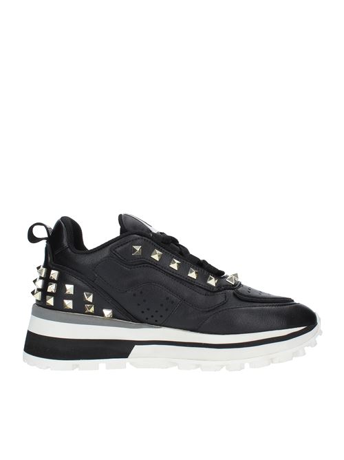 Trainers model 422P-902-10-P003Z in leather and studs EMANUELLE VEE | 422P-902-10-P003ZNERO
